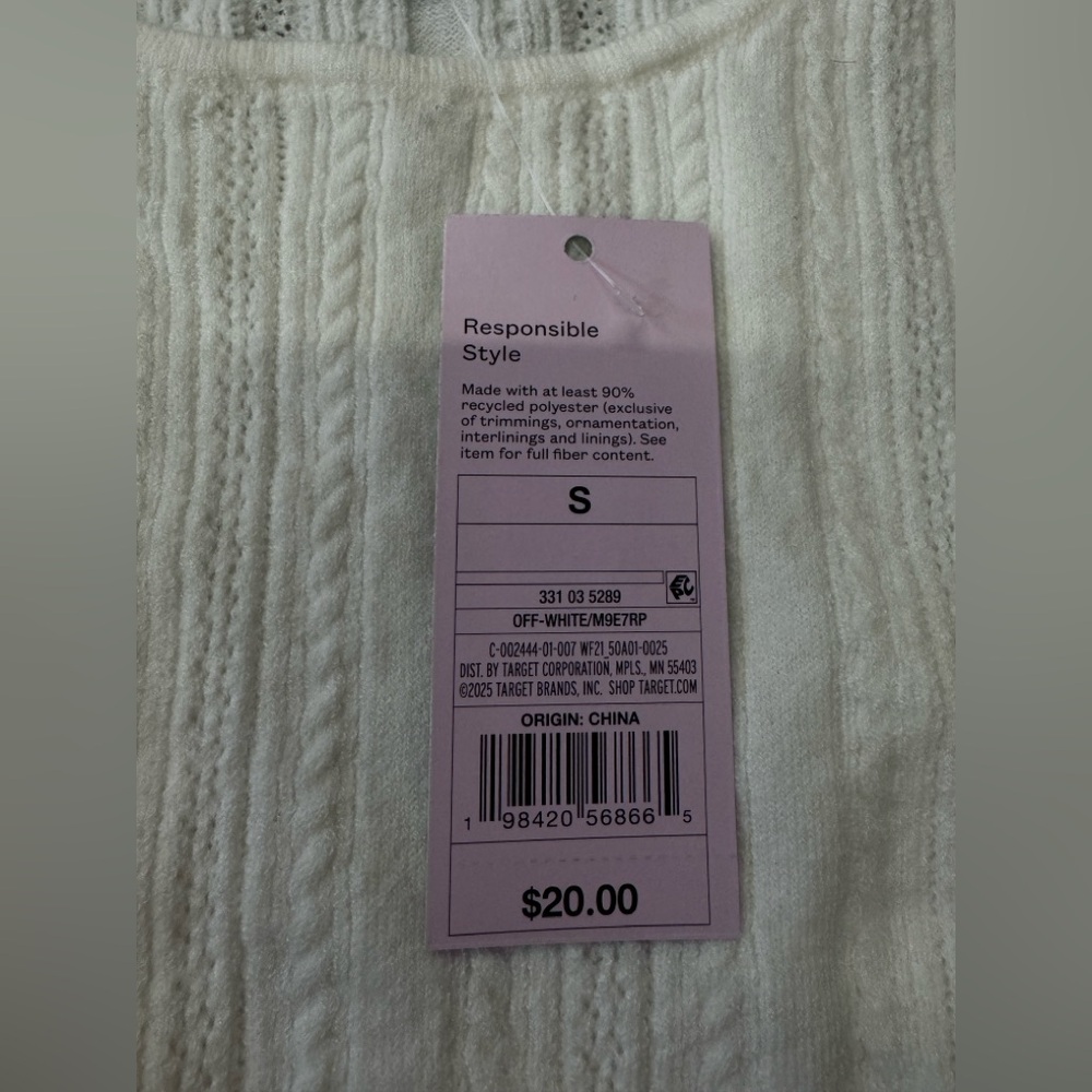 Wild Fable Ribbed Knit Tank Top Bundle | Pink & Cream | Size Small | NWT - Picture 4 of 6